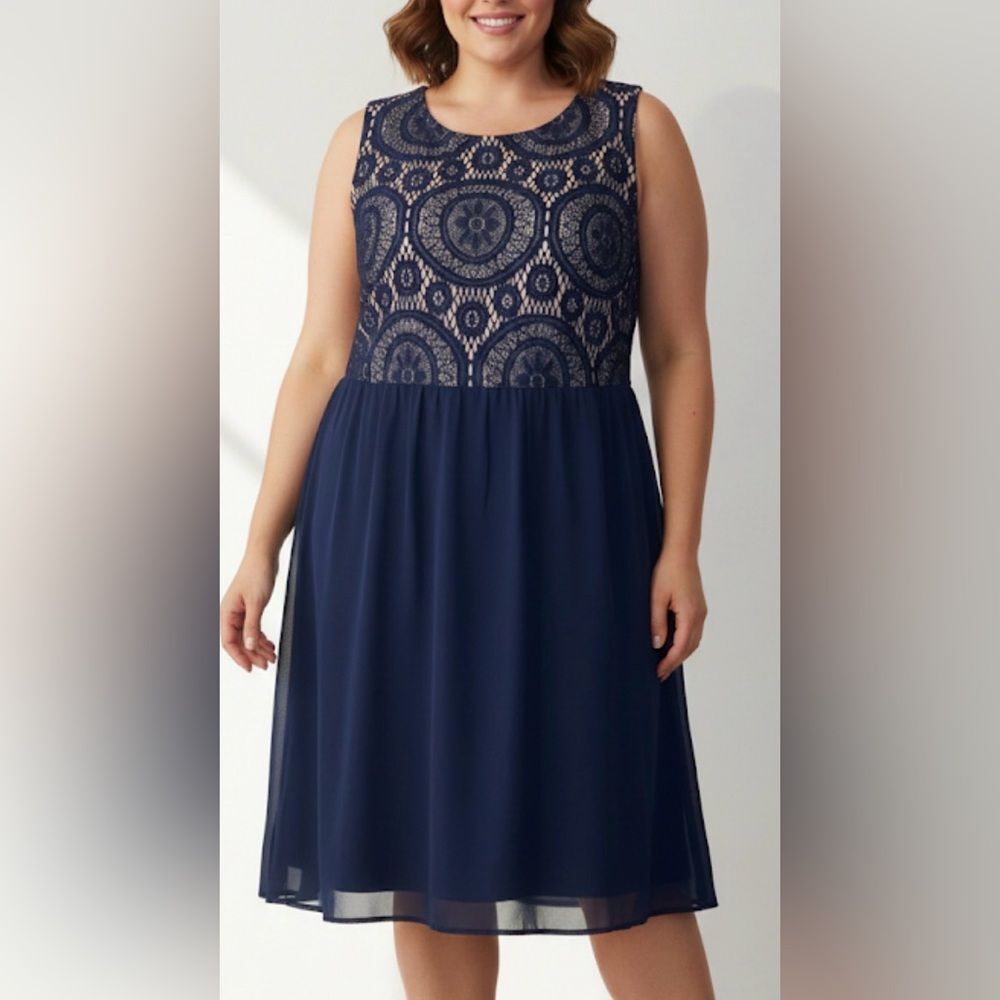 Heart Soul Plus Sleeveless Dress Plus Size 3X